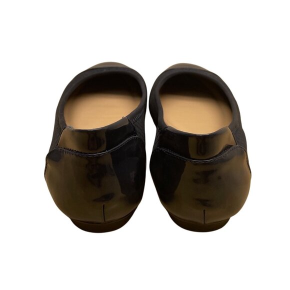 Alfani Womens Navy Quilted Fabric Patent Toe Cap Slip-On Tavii Flats Sz 7.5M - Picture 4 of 8